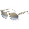 Carrera Blue Shaded Gold Mirror Browline Мужские солнцезащитные очки Carrera 1061 S 0900 1v 59