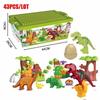 40PCS Dinosaur Valley Building Blocks Set Large Particle Animal Dinosaur World Model Toy Bricks Compatible with Children's Toys