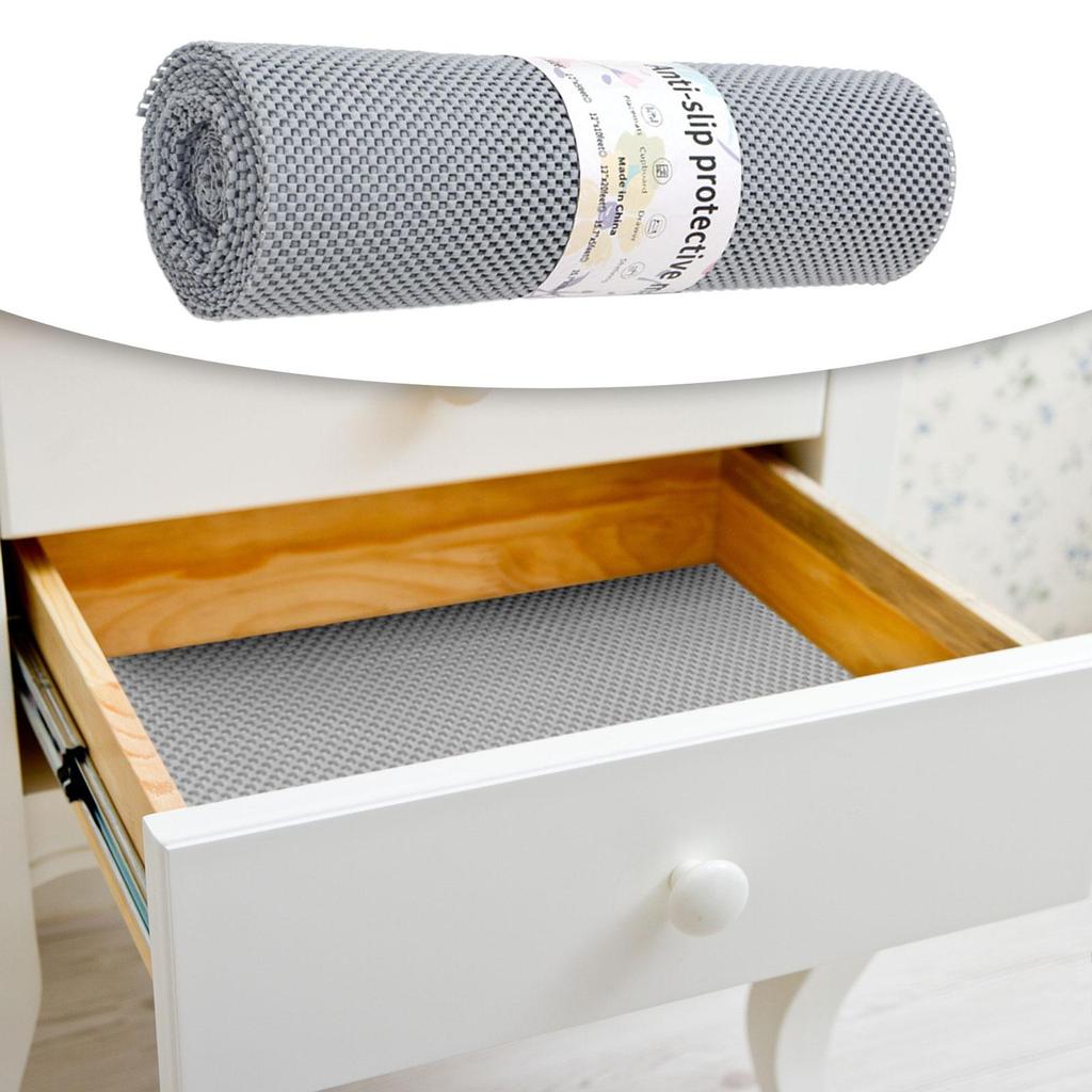 Shelf Liner Roll Protector Cupboard Liner Mat for Bathroom Pantry Kitchen