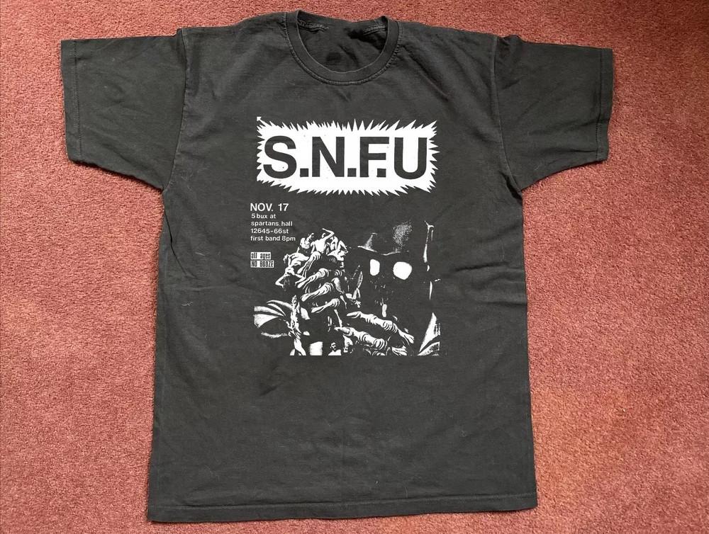 SNFU Band Black Cotton Unisex All size Shirt AD311 Unisex T-Shirt