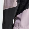 Adidas Цветные блоки Спортивная куртка с капюшоном для женщин Куртка-дождевик Серый Фиолетовый IP1495