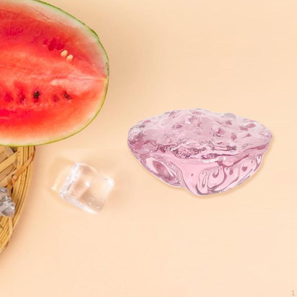 Decorative Fruits Figurines Chirstmas Decor Multicolor Creative Collectible Display Props Crystal