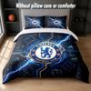 Дизайн Chelsea FC Постельное белье Комплект 1 пододеяльник + 2 наволочки Мягкое дышащее домашнее постельное белье