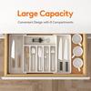 1PC Extended Cutlery Storage Box Expandable Utensil Tray Expandable Utensil Tray Silver Case Adjustable Cutlery Holder