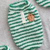 [Питомец] Жилет в полоску с пузырями L Зеленый