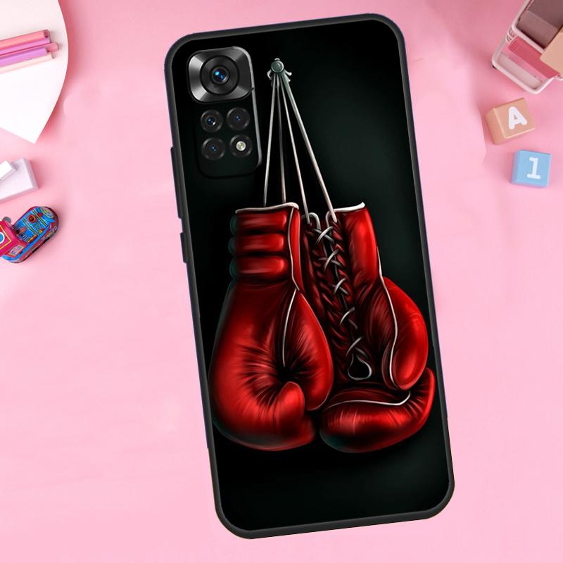 Боксерские перчатки Для Xiaomi Redmi Note 14 10 11 12 13 15 Pro Plus Чехол для телефона Для Redmi 15C 14C 10C 12C 13C 15