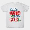 T Shirt Women Dear Santa Ive Been Goodish Harajuku Print Kawaii Tshirt Summer Short Sleeve Female T-Shirt Top Tee