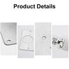 1-10Sets Stainless Steel Hinge Repair Plate Kits Cabinet Door Hinges Mounting Tool with Screw Flat Fixing Brackets Hardware Tool
