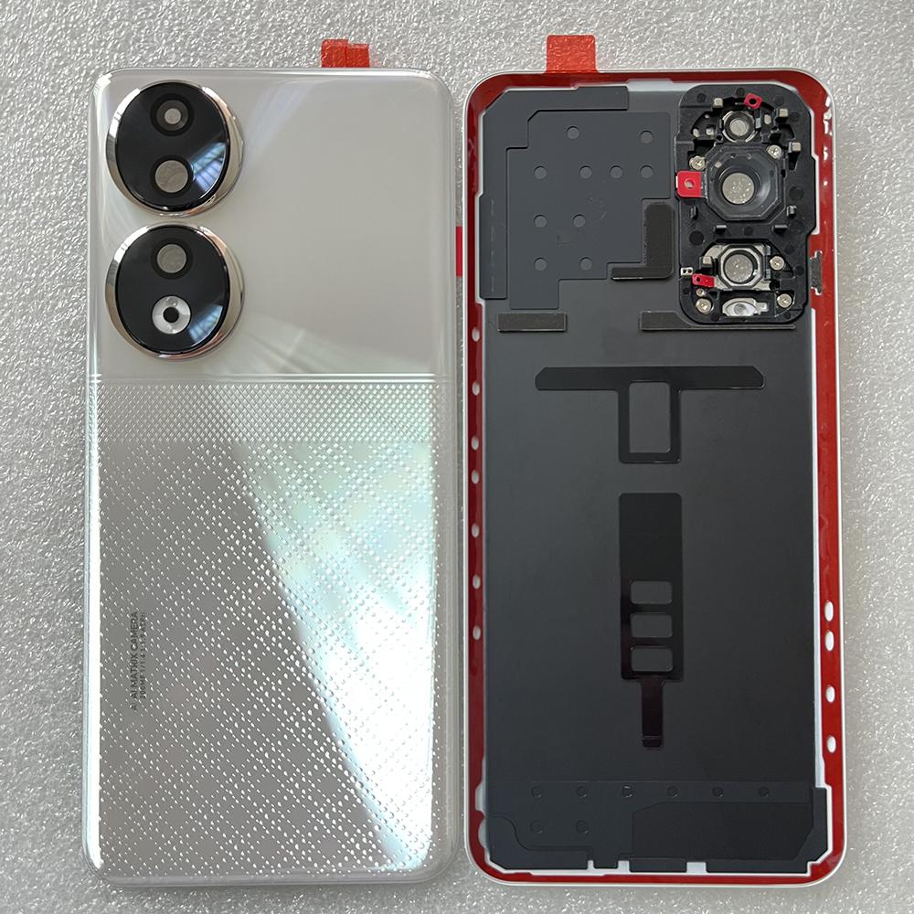 Задняя крышка-аккумулятор из закаленного стекла для Honor 90, задняя крышка корпуса + крышка вспышки + крышка объектива камеры для Honor 90 5G