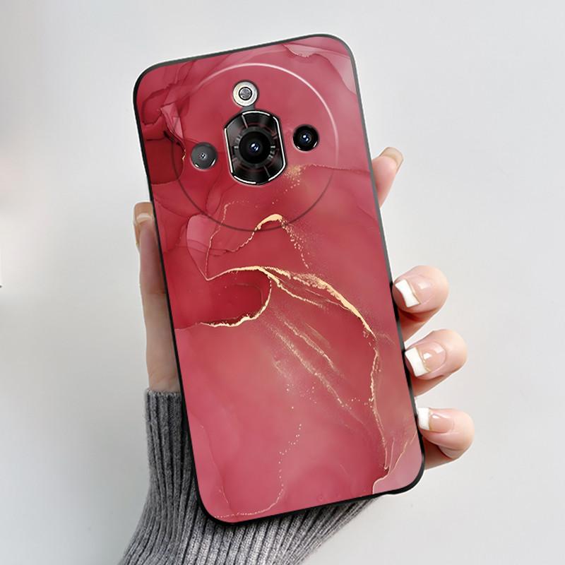 For ZTE Nubia Focus Pro 5G Case Z2351N Luxury Cute Heart Rabbit Soft TPU Silicon Matte Black Phone Casing Shockproof Back Cover