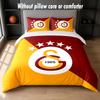 Galatasaray FC Design Bed Bedding Set 1 Duvet Cover + 2 Pillowcases Soft Breathable Household Bed Linens