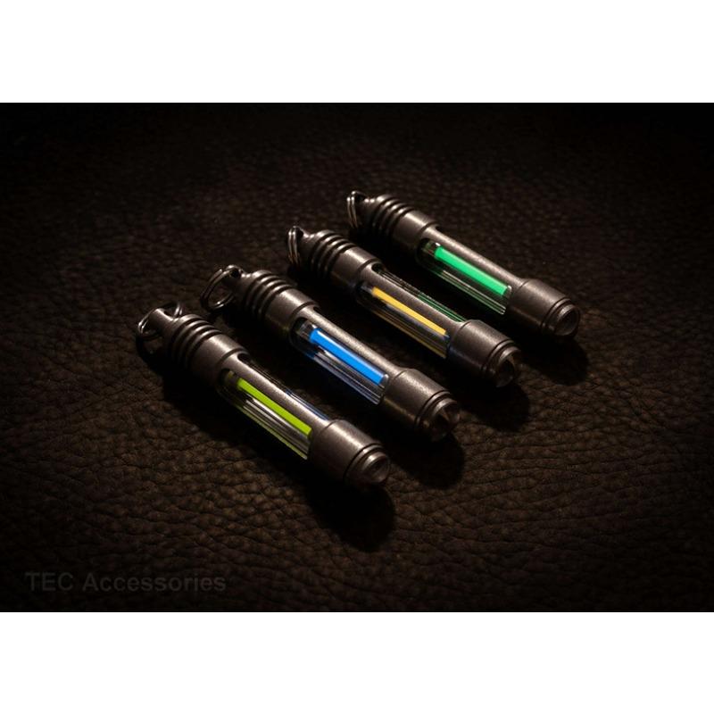 Titanium Alloy T323P Tritium Tube Keychain Pendant Signal Light Self-luminous, Easy To Disassemble