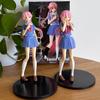 2 Стиля Аниме Фигурка Mirai Nikki Гасай Юно 17см Розовые Волосы Школьный Костюм Красивая Девушка ПВХ Модель Милые Периферийные Подарки Игрушка Кукла