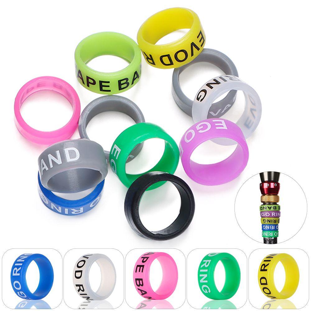 10pcs Silica Gel Fishing Rod Handle Anti-Slip Ring Protective Case Fishing Tackle O-shaped Ring