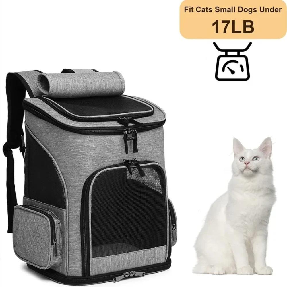 Breathable Pet Backpack Large Capacity Pet Travel Bag Multi-function Cat Carrier Transport