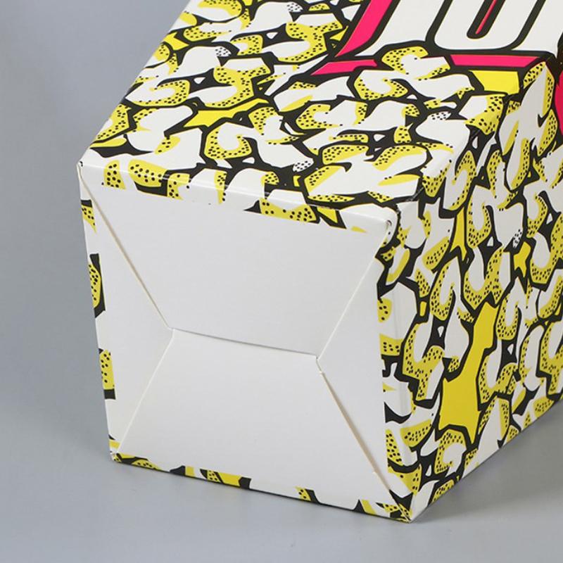 10 шт. полосатые бумажные коробки для попкорна, ведра, красные, белые полоски, сумки, контейнеры для закусок для детского душа, товары для дня рождения, вечеринки