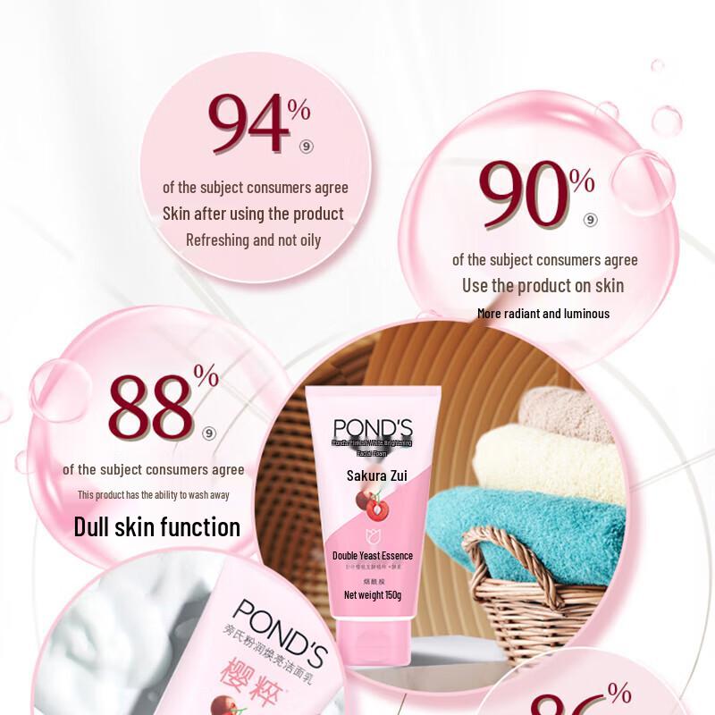 POND'S Осветляющий гель для умывания Pink Radiance