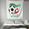 Algerian Football Wall Tapestry Aesthetic Wall Hanging Printed Fabric Blanket Decorative Tapestries for Bedroom Living Room Home Decor