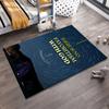 Starry Night with Romans 2:11 Verse Non-slip rug suitable for living room and bedroom sofas.