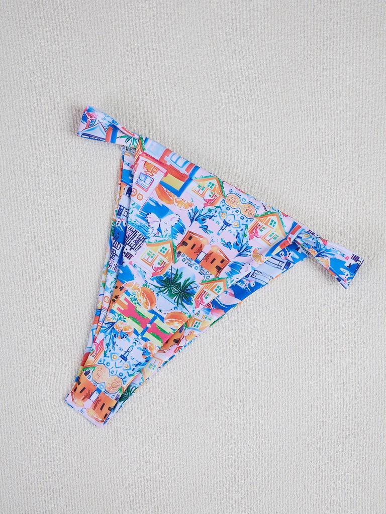 2025 Европейский и американский сексуальный купальник бикини с принтом для женщин