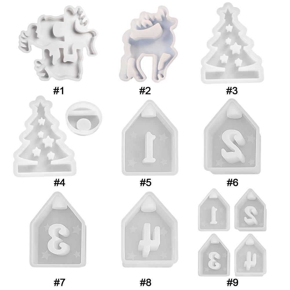 Силиконовые формы DIY 3D Xmas силиконовая форма для литья эпоксидной смолы (3 лося) /