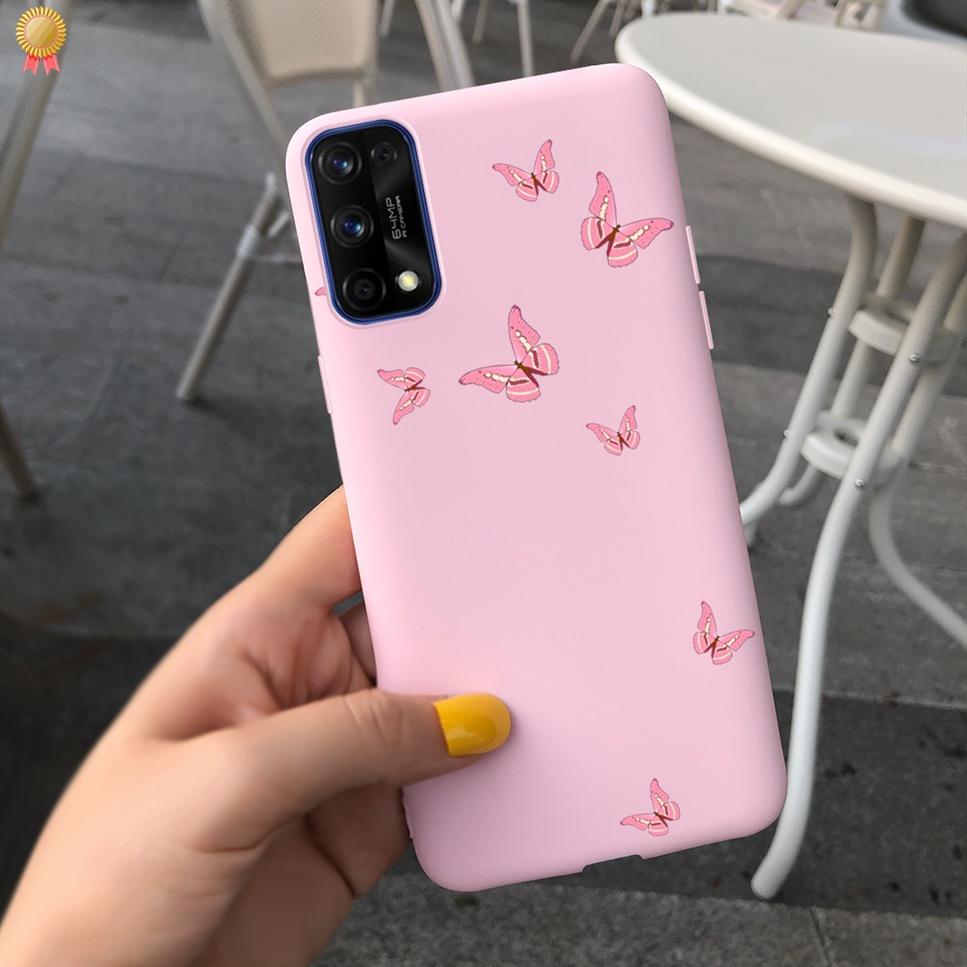 For Realme X7 Pro X7Pro Case Back Cover Soft Silicone Black Pink Funda For Oppo Realme X 7 X7 Pro X7Pro Phone Case Bumper Coque