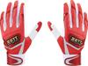 ZETT Baseball Batting Gloves Impact Z General Use For Both Hands Red X White S BG919E (6411)