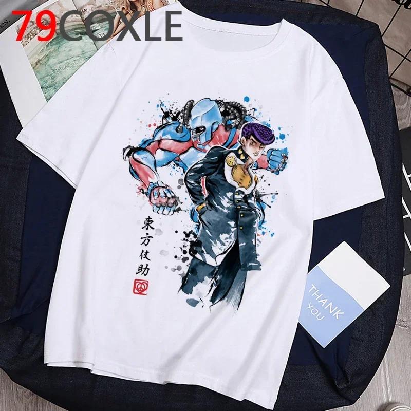 Funny Cartoon T-shirt for JoJos Bizarre Adventurestylish Japanese Anime T-shirt for Womensummer Graphic Hip-hop Top