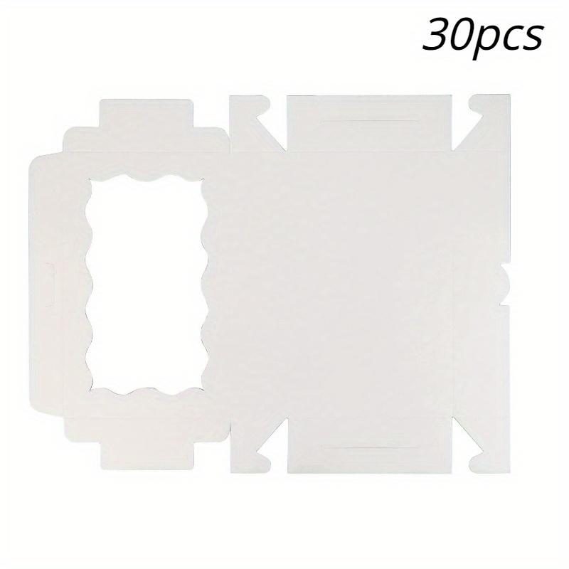 15/30Pcs Dim Sum Packing Box Window Rectangular Gift Box for Bakery Cookies Pastry Dessert Packaging Paper Box for Baked Goods
