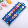 1 Set Watercolor Paints 16 Colors Solid Watercolor Pigments Water-Soluble Paints Portable Watercolor Palette for School Projects Travel