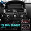 Carbon Fiber for BMW 6 Series E63 E64 2004-2010 Accessories Car Central Air Outlet Vent Panel Cover Center Sticker Interior