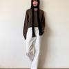 HIGH CHEEKS Wool Blend Slim Knit Muffler_HC249OMF001M