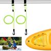 2Pcs Kayak Paddle Leash with Quick Release Buckle Easy Installation Lightweight Coiled Kayak Rod Leash Kayaking Canoeing Fishing Boating Oar Rope