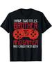 Men's & Women's Retro Gaming Brother Gamer T-Shirt - Heavyweight 220gsm Cotton Tee with Controller G