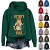 Women's Fashion Daily Versatile Casual Sweatshirts Long Sleeve Hooded Top Sweatshirts