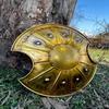Medieval Trojan Shield 60.96 Cm of Troy Hand Carved Round War Plate Ancient Greek Metal