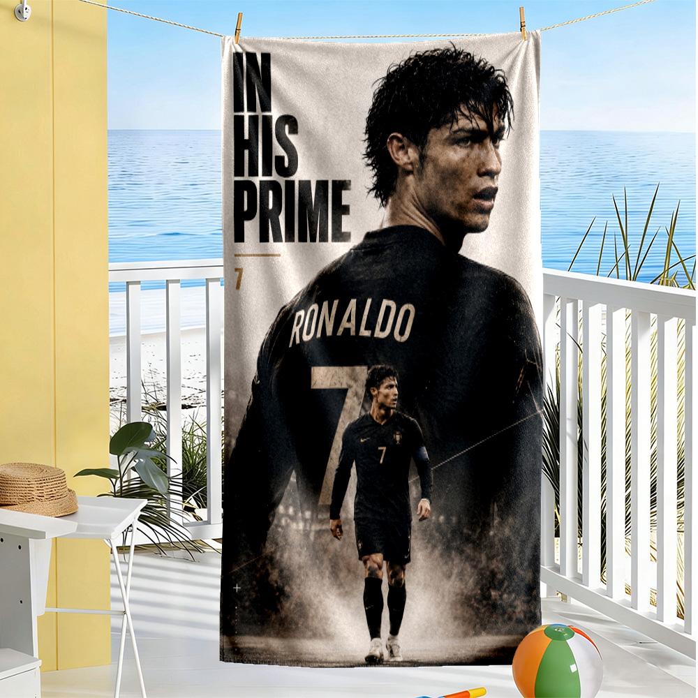 Ronaldo's Prime Moment Beach Towel Quick-Dry Soft Microfiber Comfortable Lightweight