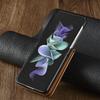 Роскошный кожаный чехол-кошелек для Samsung Galaxy Z Flip 6 5 4 3 Чехол Держатель с слотами для карт Деловая сумка для телефона Flip3 flip4 Карманный Funda