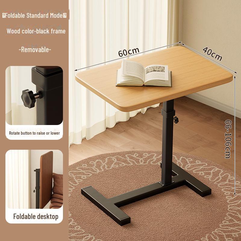 Foldable Mobile Desk: Bedside, Sofa, or Study Table for Living Room or Bedroom.