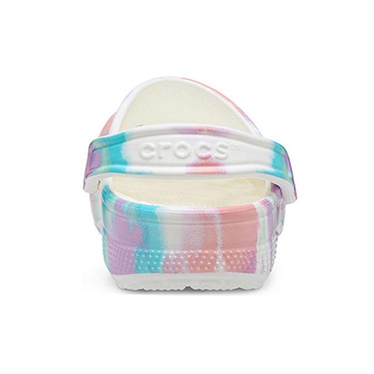 Crocs Классические мужские кроссовки Clog Tie Dye Fresco розовые белые цвета морской волны 205453-6SN