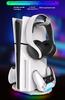 PS5 Slim Compatible Vertical Stand Compatible with Controller Dual Charging PS5 Pro Controller Charging Dock PS5 Pro Controller Charging Stand