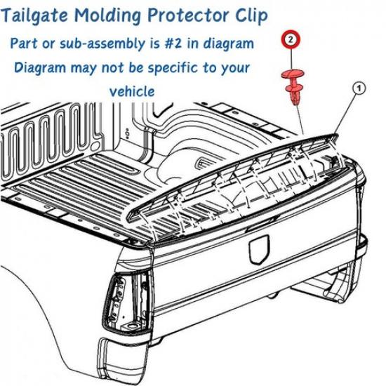 Brand New Plastic Rivet Replacement For 2013 -  Dodge Ram 1500 /2500/3500