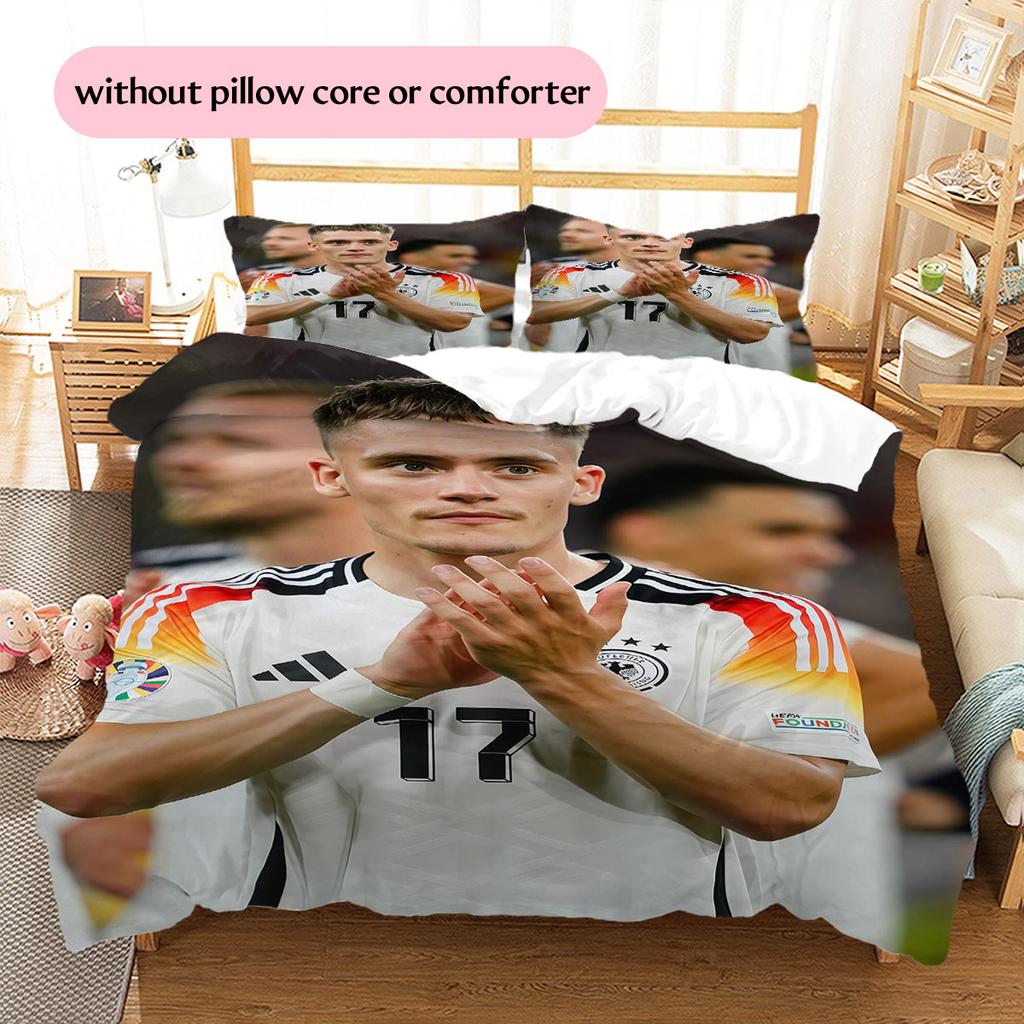 Wirtz Pattern Bedding Home Decoration Birthday Gift ( 1 duvet cover + 2 pillowcase, without core),fan merchandise.
