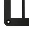 Waterproof Rocker Switch Housing Panel Black Aluminum Bracket for Auto Marine Yacht RV SUV Truck