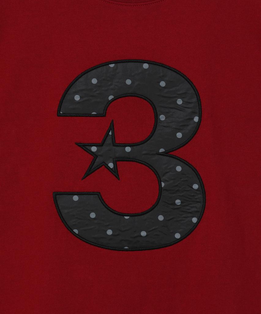 BAUF 3 Logo Dot Slim Fit T-Shirt [Red]
