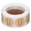 Round Shape Round Label Stickers Kraft Material Seal Labels Kraft Paper Stickers  Envelope Sealing