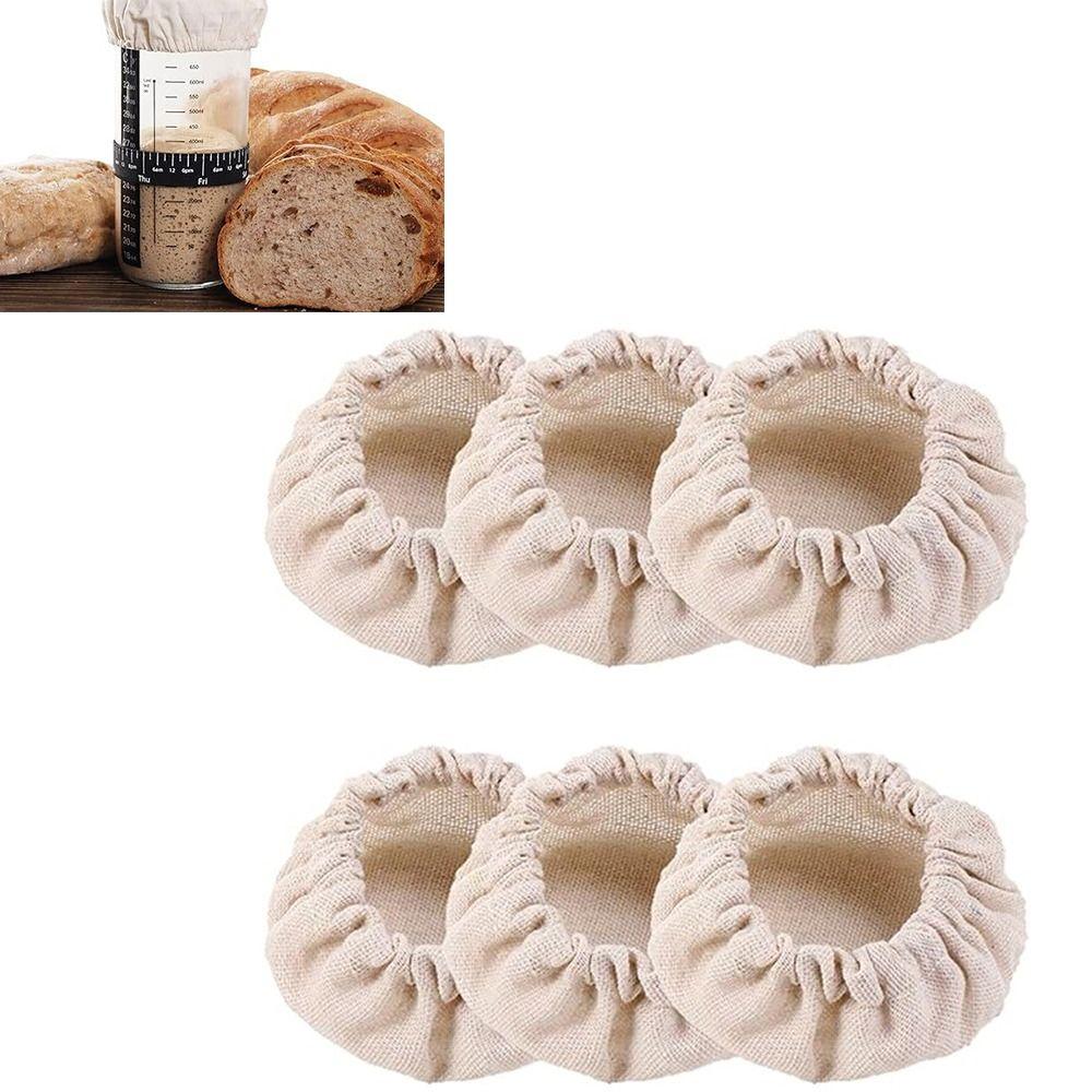 1/2 шт. многоразовые пылезащитные чехлы из хлопчатобумажной ткани, крышки из ткани для ферментации и сыра, подходят для банок с горлышком от 8 до 10 см