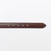 MUJI Регулируемый ремень из кожи растительного дубления, Средняя ширина прошивки, Унисекс, Взрослый, EHB28A6S, Темно-коричневый, Общая длина 115 см