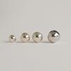 modernlike 14k GF silver ball one-touch earrings