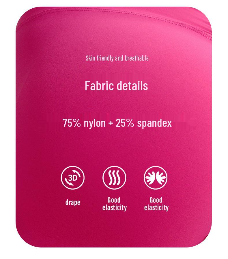 Женский персиковый комплект для йоги с эффектом подтяжки бедер: Спортивный комплект из двух частей: брюки три четверти с перекрестными лямками на спине.